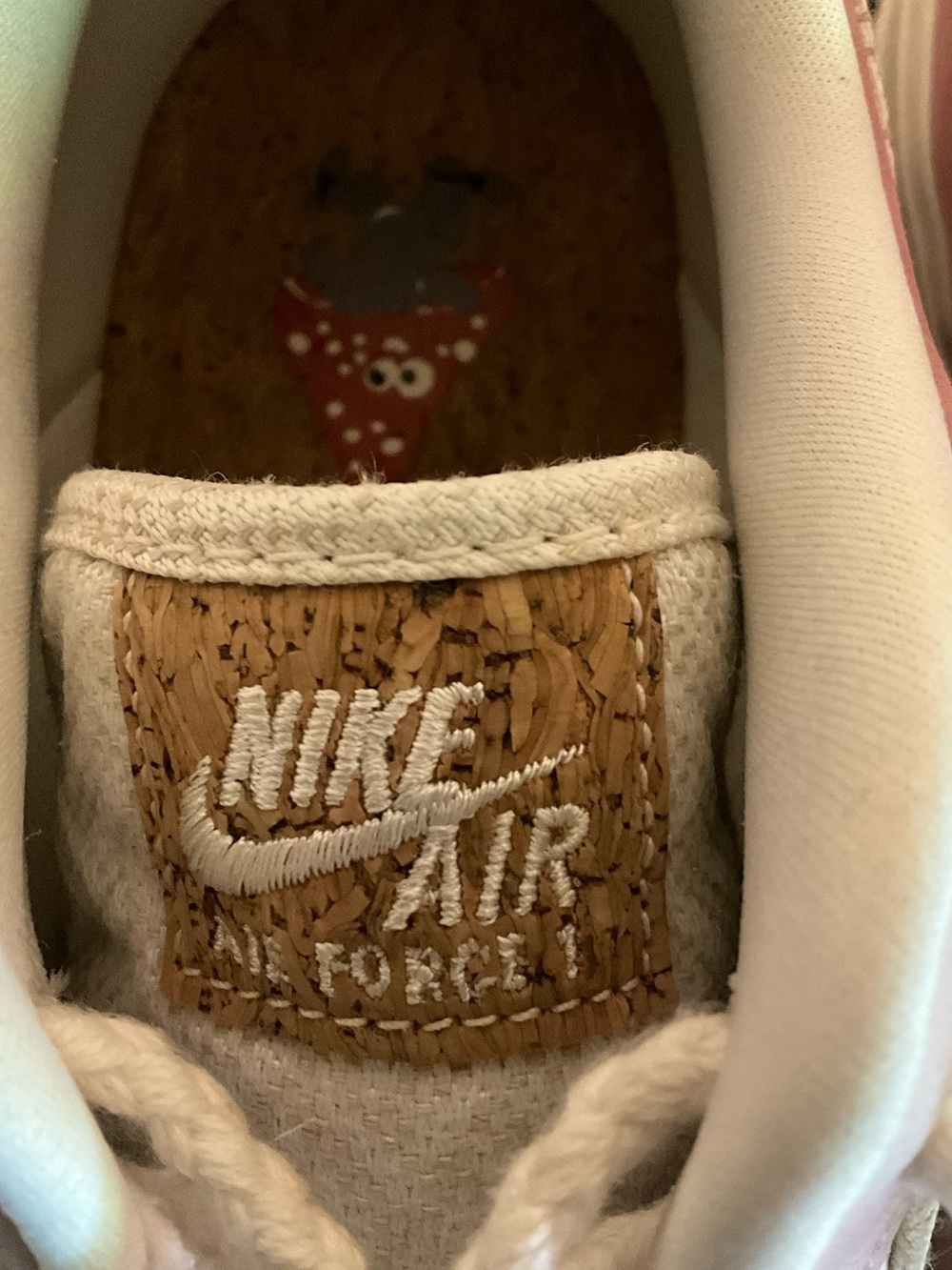 Nike Air Pink and White Low-Top Sneakers with Tassel Laces Size 9 - Picture 10 of 12
